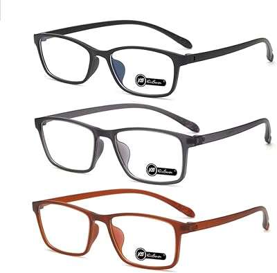 Paquet de 3 lunettes de lecture bloquant la lumière bleue filtre uv. Vous cherchez des produits discount de qualité ? Ne cherchez plus, DIAYTAR COTE D'IVOIRE  est là pour vous ! Parcourez notre boutique en ligne et découvrez une variété d'articles pour la maison, l'électroménager, la mode, l'informatique et les gadgets à des prix défiant toute concurrence. Ne manquez pas nos offres spéciales et économisez sur tous vos achats !