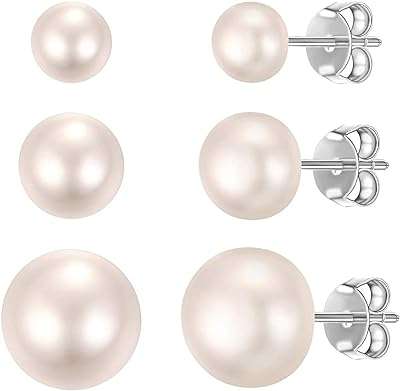 3 paires de boucles d'oreilles en argent sterling avec bouton blanc. DIAYTAR COTE D'IVOIRE  : votre destination shopping discount ! Découvrez notre boutique en ligne généraliste qui vous offre une multitude de produits à prix cassés, allant de l'électroménager à l'informatique en passant par la mode et les gadgets. Faites le choix du meilleur rapport qualité-prix et trouvez tout ce dont vous avez besoin en visitant notre site dès maintenant !