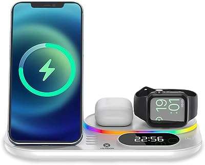 Station de charge sans fil rapide 6 en 1 améliorée pliable. Cherchez-vous des produits de qualité à des prix abordables ? Ne cherchez plus ! DIAYTAR COTE D'IVOIRE  propose une sélection diversifiée de produits discount allant des articles ménagers aux produits high-tech, le tout à des prix défiant toute concurrence. N'attendez plus pour faire votre shopping malin.