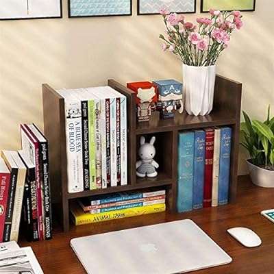 Bibliothèque de bureau en bambou timmycare étagère d'affichage réglable rangement supérieure. DIAYTAR COTE D'IVOIRE  - Votre fournisseur en ligne pour des produits de qualité à des prix discount. Explorez notre boutique en ligne pour trouver des offres incroyables sur des articles allant des accessoires de mode aux appareils électroniques, en passant par les produits de jardinage et les jouets pour enfants.