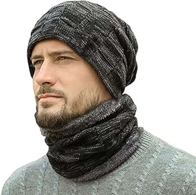 Ensemble 2 pièces hiver tricoté chaud épais noir adulte bonnet et écharpe. Bienvenue sur DIAYTAR COTE D'IVOIRE, votre source incontournable pour des achats malins en ligne. Explorez notre sélection diversifiée de produits discount, qui comprend tout, des indispensables quotidiens aux derniers gadgets technologiques. Profitez de nos prix imbattables et réalisez des économies dès aujourd'hui !