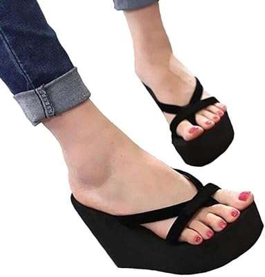Pantoufles d'été à talons hauts pour femmes pantoufles de plage tongs. DIAYTAR COTE D'IVOIRE  - optimisez votre budget sans sacrifier la qualité ! Découvrez notre sélection discount allant des articles de mode aux équipements électroménagers, pour des économies garanties.