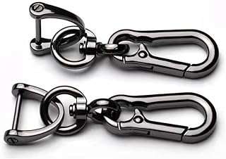 Porte clés 2 pièces porte clés en métal clip artisanal fermoirs mousquetons pivotants pour hommes. DIAYTAR COTE D'IVOIRE  - Votre solution en ligne pour des achats malins à petit prix. Explorez notre vaste gamme de produits discount, des indispensables pour la maison aux dernières nouveautés en matière d'informatique, de mode et de gadgets. Économisez sans compromis sur la qualité en choisissant notre boutique en ligne.