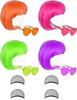 Perruques colorées perruques colorées funky de cheveux courts fête néon cosplay avec lunettes. Économisez intelligemment avec DIAYTAR COTE D'IVOIRE, la boutique en ligne qui vous propose une variété de produits discount à des prix défiant toute concurrence. Des indispensables pour la maison aux gadgets les plus tendances, en passant par les dernières nouveautés en mode et en informatique, vous trouverez tout ce dont vous avez besoin pour moins cher, sans compromis sur la qualité !