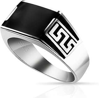 Bague en argent sterling 925 pour hommes avec émail noir bague de forme. Visitez DIAYTAR COTE D'IVOIRE  et profitez de notre sélection exceptionnelle de produits discount. Que vous recherchiez des articles pour la maison, de l'électroménager, de l'informatique ou de la mode, notre boutique en ligne vous offre des produits de qualité à prix réduit, sans compromis sur la satisfaction du client.