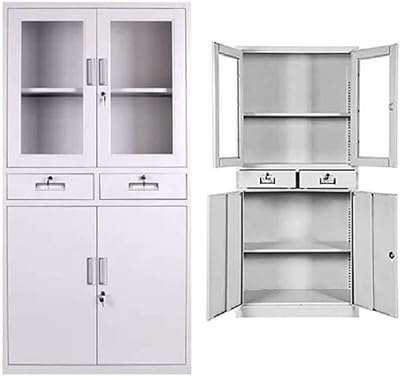 Off valley furniture cabinet® 2 portes supérieures en verre tiroirs verrouillables centraux. DIAYTAR COTE D'IVOIRE  vous offre une expérience d'achat en ligne unique en proposant une multitude de produits discount dans différents domaines. Faites-vous plaisir sans vous ruiner en choisissant parmi notre sélection de produits pour la maison, l'électroménager, l'informatique, la mode et bien plus encore.
