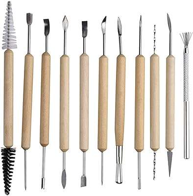 11 pièces ensemble d'argile de poterie manche en bois d'outils de sculpture et nettoyage. Découvrez DIAYTAR COTE D'IVOIRE, votre source incontournable de bonnes affaires en ligne. Achetez intelligemment et économisez sur une vaste sélection de produits pour tous les besoins, de l'informatique à la décoration intérieure. Trouvez des articles de qualité à des prix imbattables !