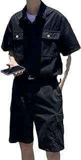 Kinoft short d'entraînement pour hommes salopette style de rue vêtements de travail combinaison avec ceinture. DIAYTAR COTE D'IVOIRE  - Votre escale en ligne pour des produits discount de qualité. Explorez notre gamme impressionnante de produits allant des articles de maison aux gadgets dernier cri. Profitez de prix imbattables et découvrez pourquoi nous sommes un choix populaire pour les acheteurs avertis à la recherche de bonnes affaires.