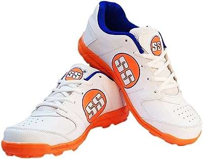 Chaussures de cricket ss homme blanc orange. DIAYTAR COTE D'IVOIRE, votre partenaire de confiance pour des achats en ligne économiques et variés. Explorez notre sélection exceptionnelle d'articles discount pour la maison, l'électroménager, l'informatique, la mode et les gadgets, afin de trouver les meilleures affaires. Optimisez votre expérience d'achat grâce à DIAYTAR COTE D'IVOIRE  et réalisez des économies substantielles dès maintenant.