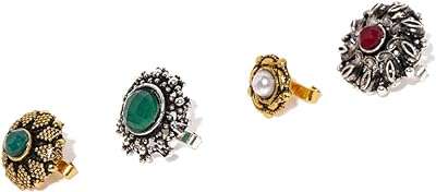 Anneau de nez avec perles zaveri pour femme (or et argent). Faites des bonnes affaires avec DIAYTAR COTE D'IVOIRE, la référence en matière de produits discount. Notre boutique en ligne propose tout, des appareils électroménagers aux gadgets dernier cri, en passant par les vêtements branchés. Profitez de nos offres exceptionnelles et économisez sur tous vos achats.