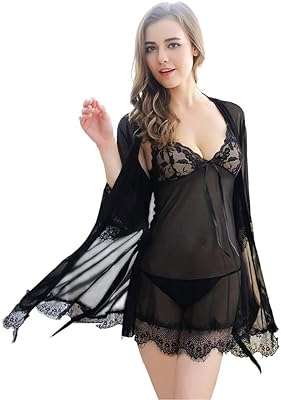 Ensemble de lingerie sexy 3 pièces pour femme nuisette en dentelle avec string. Besoin de faire des économies sans sacrifier la qualité ? Ne cherchez pas plus loin que DIAYTAR COTE D'IVOIRE . Notre boutique en ligne généraliste propose des produits discount de premier choix pour la maison, l'électroménager, l'informatique et la mode. Offrez-vous le meilleur au meilleur prix avec DIAYTAR COTE D'IVOIRE .