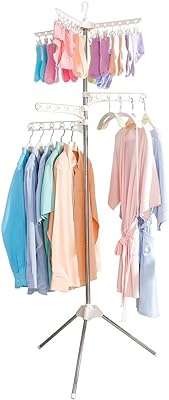 Baueroni étendoir à linge pliable 3 pieds support de rangement pour vêtements. Ne cherchez plus, DIAYTAR COTE D'IVOIRE  est la boutique en ligne qu'il vous faut ! Explorez notre large assortiment de produits discount allant des articles pour la maison à l'électroménager, en passant par l'informatique, la mode et les gadgets. Profitez de notre plateforme conviviale pour trouver les meilleures affaires et économiser sans effort.