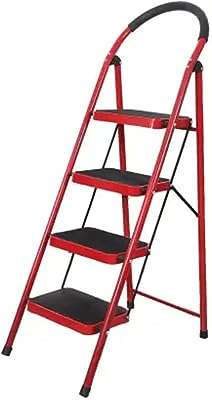 Échelle en acier pliable à 4 marches showway avec échelle large capacité de 150. À la recherche de bons plans et de prix irrésistibles ? DIAYTAR COTE D'IVOIRE  est votre destination ultime ! Explorez notre boutique en ligne généraliste où vous trouverez une large gamme de produits discount, couvrant tous vos besoins. Achetez l'électroménager dont vous avez besoin, renouvelez votre garde-robe ou succombez aux derniers gadgets sans vous ruiner.
