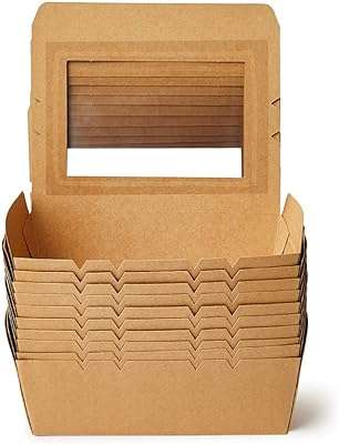 Grande boîte à lunch kraft avec fenêtre coffrets cadeaux résistants la graisse. Trouvez tout ce dont vous avez besoin à des prix imbattables chez DIAYTAR COTE D'IVOIRE  - une boutique en ligne généraliste qui vous propose des produits discount pour la maison, l'électroménager, l'informatique et plus encore.