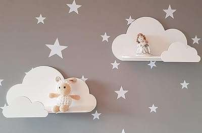 Ensemble de 2 étagères murales en plastique nuage happy woody pour chambre. Avec DIAYTAR COTE D'IVOIRE, obtenez le meilleur rapport qualité-prix sur tous vos achats en ligne. Parcourez notre catalogue diversifié et faites des économies sur des produits essentiels pour la maison, les équipements informatiques et même les dernières tendances en matière de mode.
