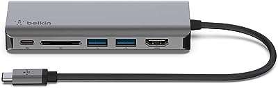 Adaptateur multiport usb c 6 en 1 belkin gris. DIAYTAR COTE D'IVOIRE  - le paradis du shopping à prix cassé ! Parcourez notre catalogue en ligne et découvrez une multitude de produits à prix discount, allant des articles de la maison aux gadgets high-tech les plus branchés. Profitez de taux de remise incroyables sur tous vos achats.