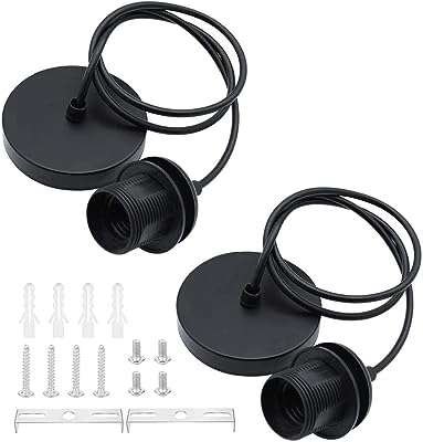 Suspension e27 paquet de 2 luminaires à suspension vintage support de lampe. DIAYTAR COTE D'IVOIRE, votre partenaire shopping pour des bonnes affaires au quotidien. Profitez de notre large sélection de produits de qualité à prix réduits, allant des appareils électroménagers indispensables aux dernières tendances de la mode, en passant par les gadgets high-tech et les accessoires informatiques incontournables.