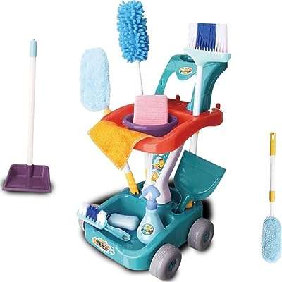 Ensemble de jouets de nettoyage pour bébé jenny de 22 pièces avec chariot balai et vadrouille. DIAYTAR COTE D'IVOIRE  - Votre destination en ligne pour des affaires incroyables. Rendez-vous sur notre site et découvrez un choix sensationnel de produits discount, qu'il s'agisse de l'électroménager indispensable, de l'informatique à la pointe ou des dernières tendances en matière de mode.