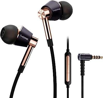 Écouteurs intra auriculaires à triple pilote 1more. DIAYTAR COTE D'IVOIRE  - le secret des bonnes affaires en ligne. Simplifiez vos achats et réalisez des économies substantielles grâce à notre sélection éclectique comprenant des articles pour votre maison, des gadgets high-tech, des produits informatiques et des vêtements branchés, tous à des prix imbattables.