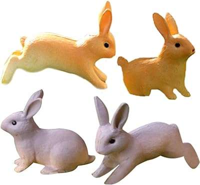 4 pièces statues d'animaux de jardin en forme de lapin en mousse. DIAYTAR COTE D'IVOIRE  - Votre adresse en ligne pour des offres discount irrésistibles. Trouvez tout ce dont vous avez besoin, du mobilier aux appareils électroniques en passant par les tendances de la mode, et profitez de nos prix imbattables. Réinventez votre façon de faire des achats et économisez dès maintenant !