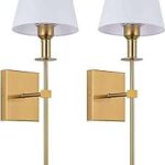 Ensemble d'appliques murales avec base e27 appliques vintage rustiques dorées avec abat jour évasé en tissu. Économisez tout en vous faisant plaisir grâce à DIAYTAR COTE D'IVOIRE, votre boutique en ligne généraliste. Notre large gamme de produits, allant de la décoration de maison aux gadgets dernier cri, en passant par la mode et l'électroménager, vous permettra de trouver ce que vous désirez à prix réduits.