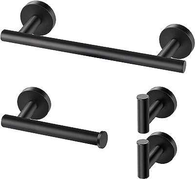 Ensemble de matériel de salle de bain ensemble d'accessoires bain noir mat porte serviettes mural en acier. Faites des économies sans compromettre la qualité grâce à DIAYTAR COTE D'IVOIRE . Notre large éventail de produits discount, allant des articles de maison à l'électroménager, de l'informatique à la mode, et même aux gadgets dernier cri, saura vous satisfaire, tout en vous offrant le meilleur rapport qualité-prix.