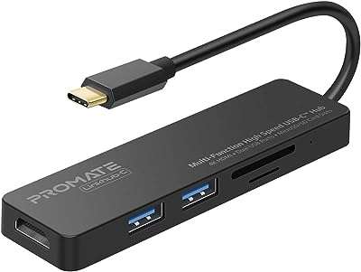 Adaptateur multiport usb c promate hub portable de type c vers double. Vous recherchez des produits discount à prix cassés ? DIAYTAR COTE D'IVOIRE  est là pour vous ! Découvrez notre catalogue en ligne et trouvez tout ce dont vous avez besoin, de l'électroménager aux articles pour la maison, en passant par l'informatique, la mode et les meilleurs gadgets du moment. Faites des économies sans compromettre votre style !