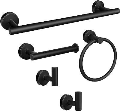 Ensemble de porte serviettes noir mat de 24 pouces accessoires de salle de bain. DIAYTAR COTE D'IVOIRE  est votre partenaire de confiance pour des achats en ligne à prix réduits. Explorez notre site pour trouver tout ce dont vous avez besoin, des appareils électroménagers de renom aux gadgets étonnants, et profitez de nos offres exclusives pour réaliser des économies incroyables.