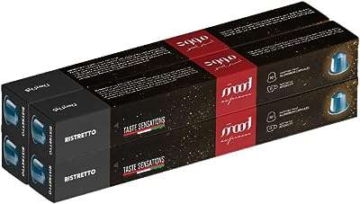 Capsules de café ristretto 4 boîtes total de 40 capsules en aluminium compatibles avec nespresso. Devenez le roi des gadgets sans vous ruiner sur DIAYTAR COTE D'IVOIRE . Avec notre collection de produits originaux et abordables, vous aurez toujours le cadeau parfait à portée de main. Parcourez notre boutique en ligne pour découvrir des gadgets étonnants qui feront plaisir à coup sûr.
