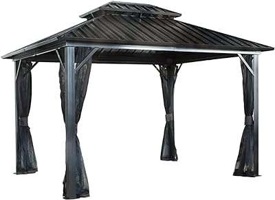Tente de jardin extérieure de fête auvent de toit en métal solide 3. DIAYTAR COTE D'IVOIRE  : la référence en matière d'achats discount en ligne ! Découvrez notre large sélection de produits à des prix imbattables, de la maison à l'électroménager, en passant par l'informatique et la mode. Grâce à nos offres exclusives, faites-vous plaisir sans vous ruiner et profitez d'une qualité inégalée !