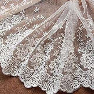 Tissu en dentelle brodée florale 3 mètres x 8 pouces de large. DIAYTAR COTE D'IVOIRE, le choix parfait pour tous les chasseurs de bonnes affaires. Plongez dans notre boutique en ligne et explorez notre large sélection d'articles discount, comprenant tout, des articles pour la maison à l'électroménager, en passant par l'informatique, la mode et les gadgets. Faites des économies substantielles sans sacrifier la qualité et donnez une nouvelle dimension à votre expérience de shopping en ligne.