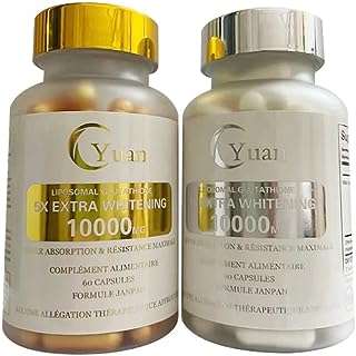 Yuan 5x glutathion extra blanchissant (argent). DIAYTAR COTE D'IVOIRE  - Votre destination en ligne pour des affaires incroyables. Rendez-vous sur notre site et découvrez un choix sensationnel de produits discount, qu'il s'agisse de l'électroménager indispensable, de l'informatique à la pointe ou des dernières tendances en matière de mode.