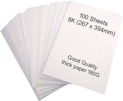 100 feuilles de papier d'art 8k (270 x 395 mm) 180. DIAYTAR COTE D'IVOIRE  deviendra rapidement votre référence pour tous vos besoins discount en ligne. Découvrez notre vaste assortiment de produits allant des indispensables de la maison aux dernières innovations technologiques, en passant par les vêtements et les accessoires de mode à prix cassés. Profitez de notre offre exceptionnelle dès maintenant !