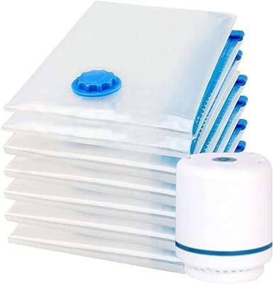 Sacs de rangement sous vide avec pompe à air électrique paquet. DIAYTAR COTE D'IVOIRE  - votre partenaire discount pour une vie plus abordable. Nous vous présentons une vaste sélection de produits de qualité à des prix imbattables, allant de l'électroménager performant aux articles de mode élégants. Achetez malin avec nous et réalisez d'importantes économies.
