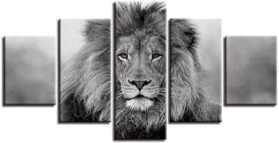 Yyjhmk 5 pièces hd impression lion animal toile mur art sans cadre peinture pour salon. À la recherche de bonnes affaires ? DIAYTAR COTE D'IVOIRE  vous offre une large gamme de produits discount pour la maison, l'électroménager, l'informatique, la mode et les gadgets. Profitez de prix imbattables sans sacrifier la qualité !