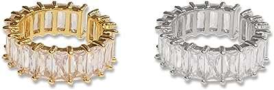 Ensemble de bagues en cristal de zircon anneaux ouverts rectangulaires pour femmes. Ne payez pas le prix fort, découvrez DIAYTAR COTE D'IVOIRE  ! Notre boutique en ligne généraliste vous propose une variété de produits discount, des essentiels pour la maison aux appareils électroniques, en passant par la mode et les gadgets. Bénéficiez de prix abordables et de promotions attractives pour réaliser des économies significatives sur vos achats en ligne.