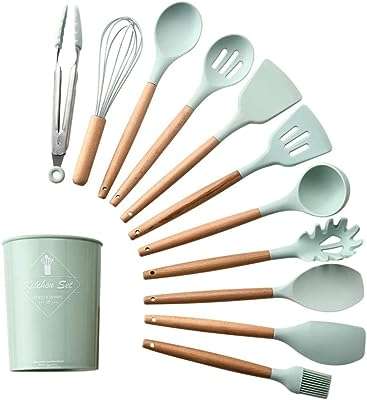 Ensemble d'ustensiles de cuisine en silicone de 11 pièces sunny ruby avec porte gobelet. Mettez fin à la chasse aux bons plans en ligne grâce à DIAYTAR COTE D'IVOIRE . Profitez de notre large éventail de produits discount dans les domaines de la maison, de l'électroménager et bien plus encore. Avec des remises incroyables et des offres spéciales régulières, faites de bonnes affaires sans compromis sur la satisfaction.