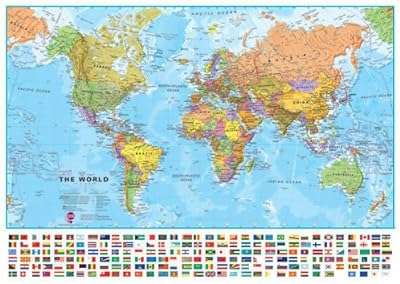 International grande carte du monde affiche murale avec drapeaux. DIAYTAR COTE D'IVOIRE  - votre guichet unique en ligne pour des produits discount irrésistibles. Parcourez notre large éventail de gadgets innovants, d'équipements ménagers pratiques et de vêtements tendance à prix cassés. Ne manquez pas cette opportunité de faire de bonnes affaires et de réaliser des économies considérables.