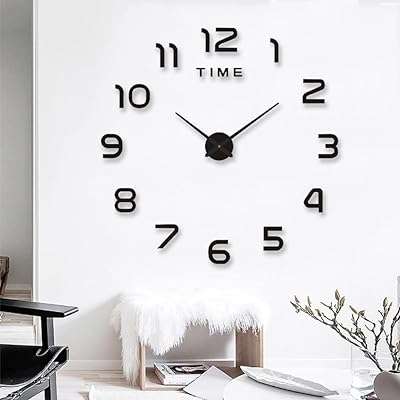 Grande horloge murale 3d moderne en acrylique sans cadre. DIAYTAR COTE D'IVOIRE  - votre source de bons plans pour tous vos besoins en matière de produits discount. Avec une gamme variée de linge de maison, d'appareils électroménagers, d'articles informatiques et bien plus encore, nous sommes votre guichet unique pour des économies substantielles. Faites vos achats en ligne en toute confiance et profitez des meilleurs prix sur le marché.