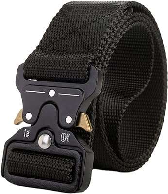 Ceinture en nylon pour hommes boucle en métal réglable ceinture en toile extérieure. DIAYTAR COTE D'IVOIRE  - L'adresse incontournable des chasseurs de bonnes affaires en ligne. Découvrez notre large gamme de produits à prix discount, allant des gadgets innovants aux appareils électroménagers dernier cri. Faites des économies sans sacrifier vos envies !