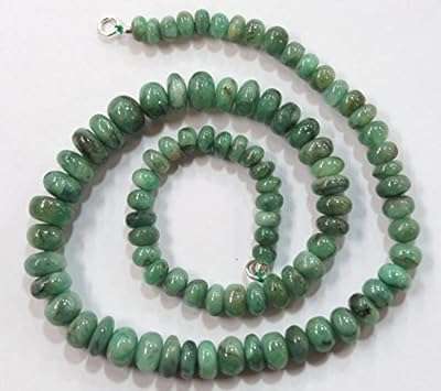 Collier d'émeraude avec pierres précieuses naturelles 19" grosses perles lisses de 6. Découvrez DIAYTAR COTE D'IVOIRE  et préparez-vous à vivre l'expérience d'achat en ligne ultime. Notre boutique propose une gamme complète de produits discount, de la maison aux appareils électroniques, en passant par la mode, offrant ainsi des solutions abordables pour tous vos besoins.