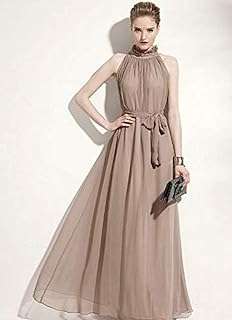 Robe de cérémonie en mousseline de soie marron pour femme. Achat malin en ligne ? C'est chez DIAYTAR COTE D'IVOIRE  ! Parcourez notre boutique en ligne généraliste et trouvez tout ce dont vous avez besoin à des prix réduits. Que ce soit pour équiper votre maison, mettre à jour votre garde-robe ou obtenir les derniers gadgets, notre sélection discount saura vous satisfaire sans vous ruiner !