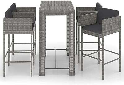 Vidaxl 5 pièces ensemble de bar de jardin avec coussins table et chaises. Faites des économies considérables avec DIAYTAR COTE D'IVOIRE, votre source ultime de produits discount en ligne. Parcourez notre large gamme d'articles allant de la maison à l'électroménager, en passant par l'informatique, la mode et les gadgets, et profitez de prix imbattables. Ne manquez pas cette occasion de vous offrir des produits de qualité à des tarifs défiant toute concurrence.