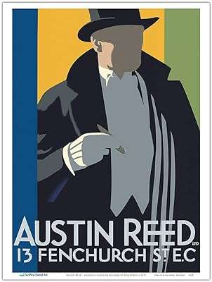 Austin reed détaillant de vêtements à londres affiche publicitaire vintage. À la recherche de bonnes affaires ? DIAYTAR COTE D'IVOIRE  est là pour vous ! Explorez notre boutique en ligne regorgeant d'articles à prix cassés, couvrant tous les domaines, de la maison à l'électroménager, en passant par l'informatique, la mode et les gadgets. Achetez malin, économisez gros et découvrez une toute nouvelle façon de faire des emplettes en ligne.