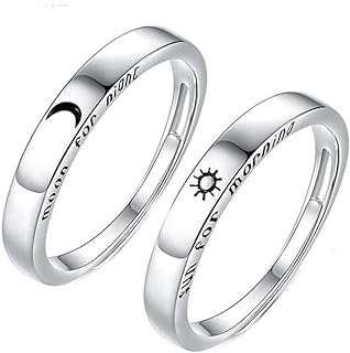 Ensemble de bagues de couple pour lui et elle promesse assorties en argent. Découvrez DIAYTAR COTE D'IVOIRE, votre nouveau repère en ligne pour des achats malins à prix réduit. Parcourez notre catalogue diversifié de produits discount, allant de l'électroménager à l'informatique, en passant par la mode et les gadgets. Obtenez les meilleures offres sans sacrifier la qualité, le tout dans le confort de votre foyer.