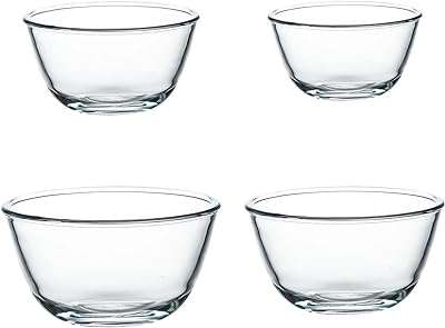 Ensemble de 4 bols à mélanger en verre transparent salade empilables pour salade. Besoin de renouveler votre intérieur sans vous ruiner ? DIAYTAR COTE D'IVOIRE  est là pour vous offrir une vaste gamme de produits discount pour la maison, des meubles aux accessoires décoratifs en passant par les appareils électroménagers. Profitez de notre sélection de qualité à des prix incroyables et transformez votre maison sans vous soucier de votre budget.