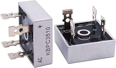 Royal apex kbpc3510 diode de redresseur de pont monophasé 35a 1000v boîtier métallique en silicium. Faites des économies intelligentes avec DIAYTAR COTE D'IVOIRE  - la boutique en ligne qui réunit tous vos besoins essentiels à des prix imbattables. Explorez notre vaste gamme de produits de la maison, de l'électroménager à l'informatique en passant par la mode et les gadgets, et découvrez comment prendre soin de votre budget sans faire de compromis sur la qualité.