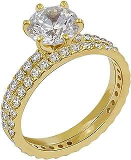 Ensemble de bagues rondes en argent sterling plaqué platine ou or avec zircon. Bienvenue chez DIAYTAR COTE D'IVOIRE, votre destination en ligne de confiance pour des produits discount variés allant des indispensables de la maison aux appareils électroménagers dernier cri, en passant par l'informatique, la mode et les gadgets tendance. Explorez notre vaste sélection d'articles à prix réduits et faites des économies sans sacrifier la qualité.