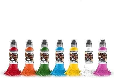 Encre de tatouage de renommée mondiale kit simple 7 couleurs professionnelle dans un assortiment. DIAYTAR COTE D'IVOIRE  deviendra rapidement votre référence pour tous vos besoins discount en ligne. Découvrez notre vaste assortiment de produits allant des indispensables de la maison aux dernières innovations technologiques, en passant par les vêtements et les accessoires de mode à prix cassés. Profitez de notre offre exceptionnelle dès maintenant !