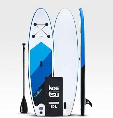 Planche de stand up paddle gonflable (bleu et noir 320 10. DIAYTAR COTE D'IVOIRE  - Votre destination discount pour tous vos besoins. Parcourez notre collection de produits de haute qualité, allant de la maison à l'électroménager, de l'informatique à la mode, et trouvez les meilleures offres en ligne. Profitez de nos prix imbattables et faites des économies dès maintenant!